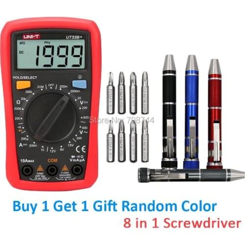 UNI-T UT33B+ Digital Multimeter Palm Size DC/AC Ohm Current Resistance Tester Ne,Factory Direct Sales