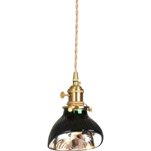 Vintage Suspension luminaire Glass Pendant light Personality Lamp for Coffee Shop diningroom Lighting WF101403