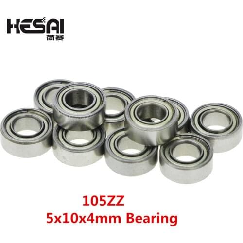 High Quality 10pcs/lot MR105 MR105ZZ MR1052Z Metal Sealed Shielded Miniature Mini Deep Groove Bearing Ball 5x10x4mm 5*10*4