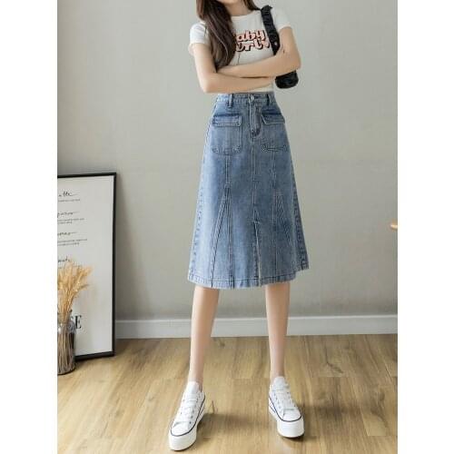 YHXTNRO Denim Skirts For Women