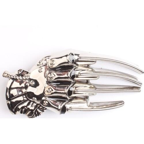 YonbaoDY Belt Buckle for man Skeleton left hand buckle for 3.8cm width waistband DIY Accessories