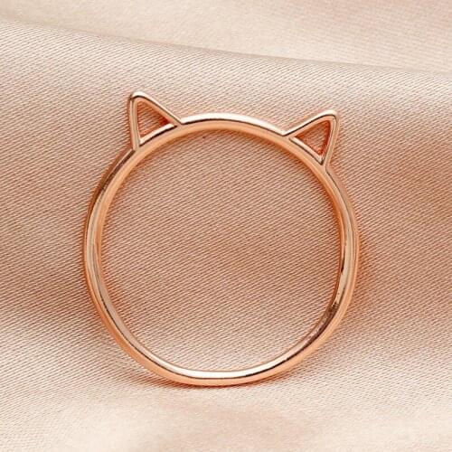 Jewelry Cat Ring Ear Ring Korean Cuff Finger Thumb Band Love Rings for Women бижутерия для женщин