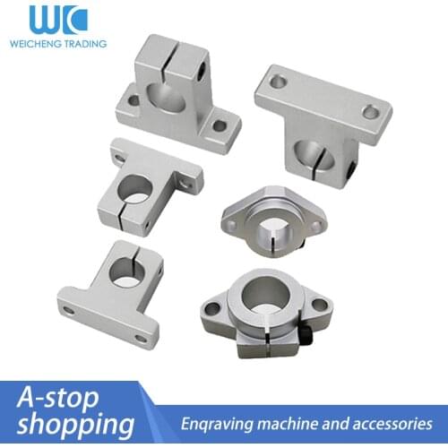 1/2/4pcs/lot SK8 /10/12/13/16/20/25/30/ 35 8mm linear bearing rail shaft support XYZ Table CNC Router SH8A 3D printer Part