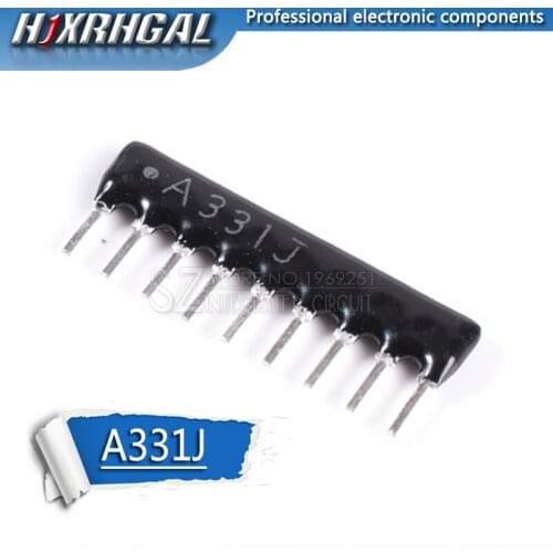 1pcs DIP exclusion 9pin 330 ohm A331J A331 330R 9A331 Network Resistor array hjxrhgal