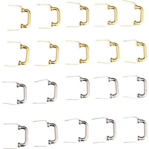 10Pcs Vintage Furniture Pull Handles Retro Kitchen Drawer Cabinet Mini Handle Makeup Jewelry Wooden Box Knobs 20*10mm