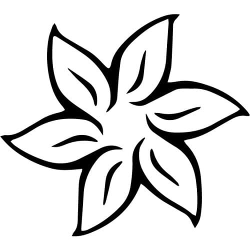 15.8X14.1CM Wild Flowers Fashion Beautiful Car Sticker Decoration Window Decal