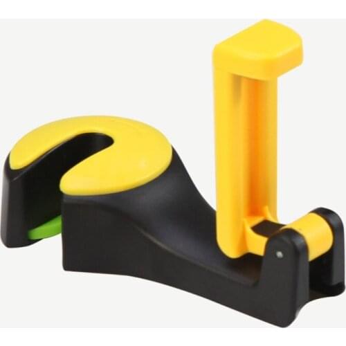 2 in 1 Headrest Hook with Phone Holder Automotive Backseat Hook Fit for Handbag Purse Coat Hanging
