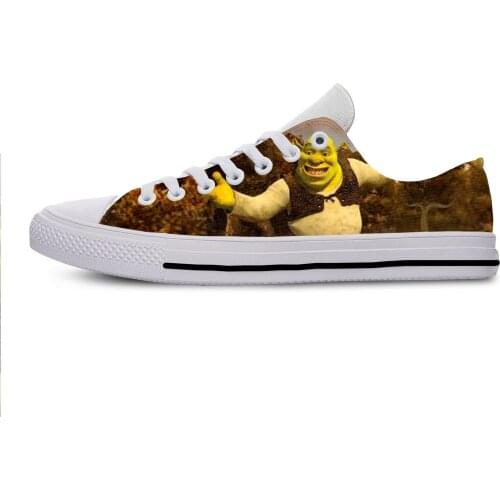 2019 Hot Cool Fashion New Summer Sneakers Handiness Casual Shoes 3D Printed Cartoon Cute Funny Fantasy Movie For Men Women Shrek