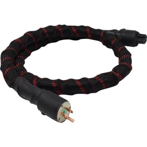 23MM Hifi Audio US /EU AC Power Cord Speaker AMP OFC Gold /Rhodium/Copper Plated Plug Connector Power Cable