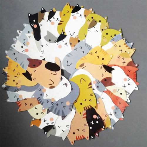 40Pcs Cartoon Black Cat Orange Cat Stickers Cute Animal Cat Sticker Decal DIY Laptop Phone Stationery Kawaii Diary Label Sticker
