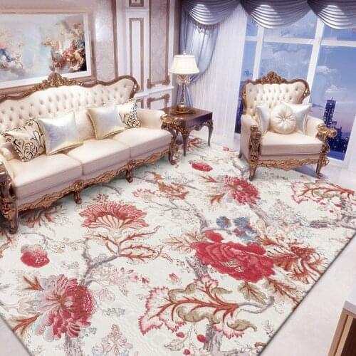 American Country European Style Flower Flower Bedroom Living Room Kitchen Bedside Carpet Door Mat