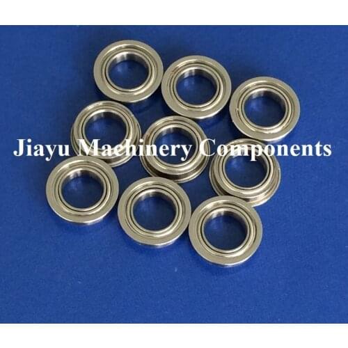 Free Shipping 50 PCS SMF137ZZ Flanged Bearings 7x13x4 mm Stainless Steel Flange Ball Bearings DDLF-1370ZZ