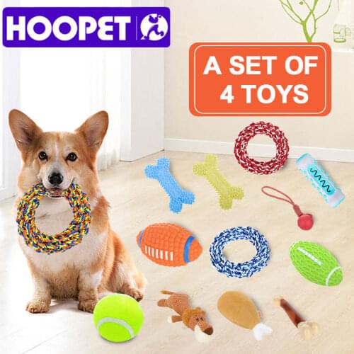HOOPET Big Dog Toys Sets Large Dog Toy Sets Chew Rope Toys for Dog Chewing Toys for Dog Outdoor Teeth Clean Toy for Big Dogs
