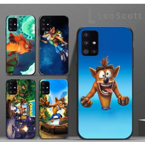 Crash Bandicoot classic game Phone Case For Samsung A32 A51 A52 A71 A50 A12 A21S S10 S20 S21 Plus Fe Ultra