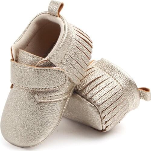 MUPLY Brand New Newborn Baby Girl Bow Princess Shoes Soft Sole Crib Leather Solid Buckle Strap Flat With Heel Baby Shoes