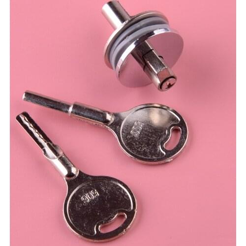 Display Case Sliding Glass Door Lock With 2 Key For Reptile Vivarium Terrarium Jewelry Showcase Cabinet 5-8mm Toughened Glass