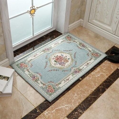 120x160cm European Style Anti-skidding Foot Pad Doormat Entry Hall Mattress Bedroom Living Room Carpet