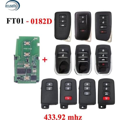 Lonsdor FT01-0182D 433.92MHz Car Remote Smart Key forToyota/Lexus Keyless Control Transmitter Circuit Board PCB 8A Chip