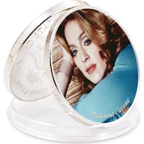 Art Ornament Madonna Siliver Plated Coin Challenge Coin Business Challenge Coin 2021 New Year Gift