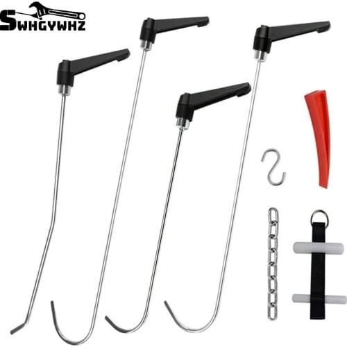 Dent Removal Rods Tools Kit with Adjustment Handle with Wedge Gasbag Paintless Dent Repair Tools for Hail Damage Repair Dent