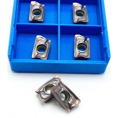 10pcs AOMT123608PEER M VP15TF carbide milling inserts indexable end milling cutter machine tool plane milling tool AOMT123608