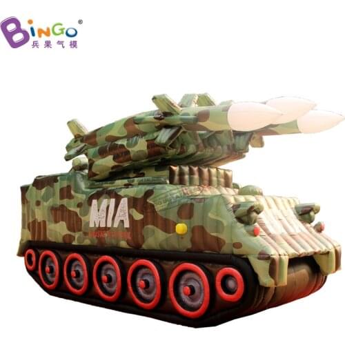 Personalized 7x2.8x3.8 Meters War Army Replica Inflatable Military Tank for Decoration Toys