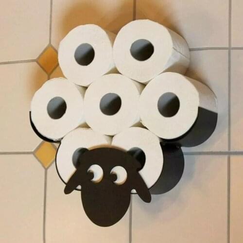 Sheep Rack Toilet Paper Holders Metal Wall Mount Bracket Paper Roll Accessories Kitchen Bathroom Storage Racks Shelf Organizer