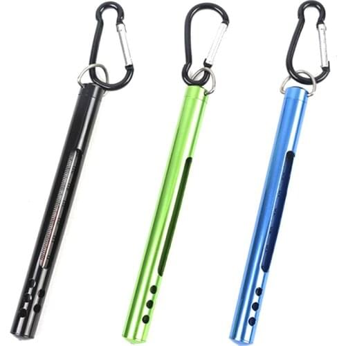 Fishing Thermometer Stream Water Temperature Measurement Fly Fishing Water Thermometer with Carabiner Fishing Accessories Tools