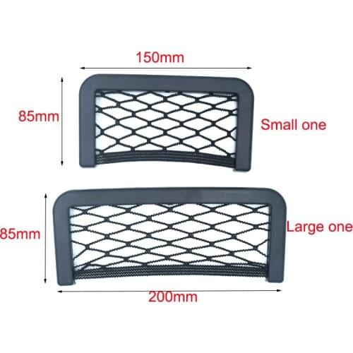 Universal Car Seat Back Storage Net Bag Phone Holder Auto Car Seat Mesh Organizer Pockets 20*8cm 15*8cm