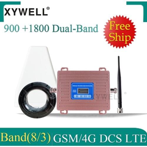 Russia gsm signal booster 1800 DCS LTE 900 GSM 2g 4g Mobile signal Booster 2G 3G 4G LTE 1800 Dual-Band Cellular Signal Repeater