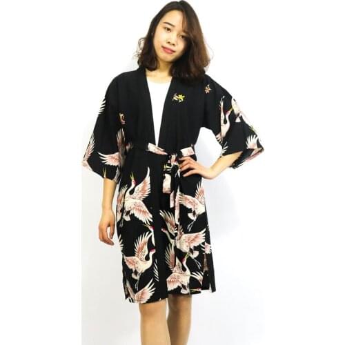 Japanese kimono yukata kimono cardigan fashion blouse women 2019 long cardigan haori obi traditional kimonos dress TA001