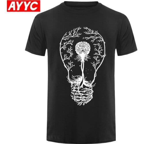 AYYC 100% cotton short sleeve funny cool men T shirt casual o neck loose men tshirt streetwear t shirt men tee shirts tops