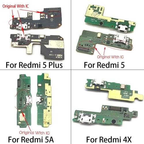New For Xiaomi Redmi 5 Plus 5A 4X 3 3S USB Charging Charger Port Micro Dock Charge Connector Flex Cable Board