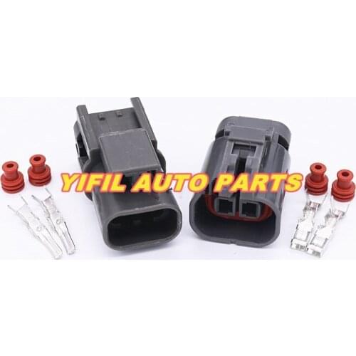 10pcs/lot 2 Pin/Way PA66 Female Waterproof Auto Connector Male Famale DJ7029A-2.8-11/21