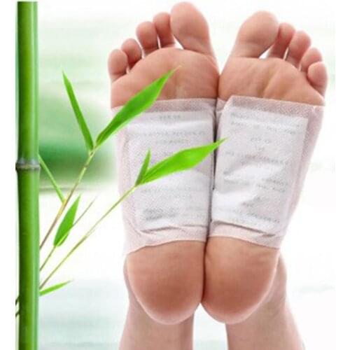 20pcs Kinoki Detox Foot Patches Pads Body Toxins Feet Slimming Cleansing Herbal Adhesive (10pcs Patches+10pcs Adhesives) Hot