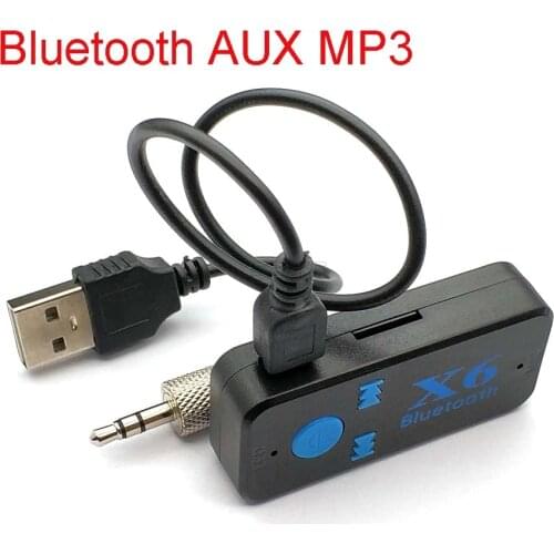 3.5MM Jack AUX Audio MP3 Music Bluetooth Receiver Car Kit Wireless Handsfree Speaker Headphone Adapter Hands Free Calling