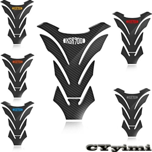 3D Carbon Fiber Motorcycle Fuel Tank Pad Cover Protector Decal Stickers For Yamaha XSR 900 XSR900 ABS