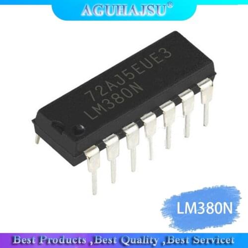 5PCS LM380N LM380 380N DIP DIP-14 audio amplifier chip new original