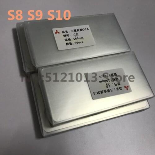 50pcs OCA Optical Clear Adhesive For Samsung Galaxy S6 S7 S8 S9 S10 edge+plus note 8 note 9 OCA Glue Touch Glass Lens Film