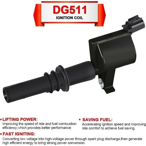 AU05 -Ignition Coil for Ford 2004 2005 2006 2007 2008 F-150 Explorer Mustang 4.6/5.4L V8 DG511 3L3Z-12029-BA