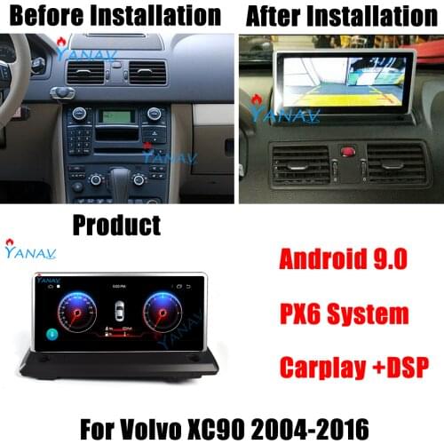 Px6 Car Radio Multimedia Player 2 Din Android For Volvo Xc90 2004 2005 2006 2007 2008 2009 2010-2016 GPS Navigation Autoradio
