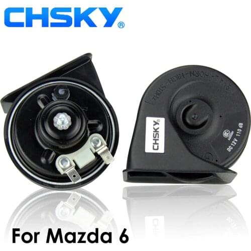 CHSKY Car Horn Snail type Horn For Mazda 6 / Atenza 2002 to 2016 12V Loudness 110-129db Auto Horn Long Life Time High Low Klaxon