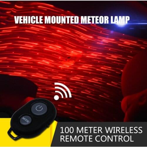CARCTR USB Car Lights Car Decorative Lamp DJ RGB Music Sound Light LED Starry Sky Meteor Star Christmas Interior Ambient Light