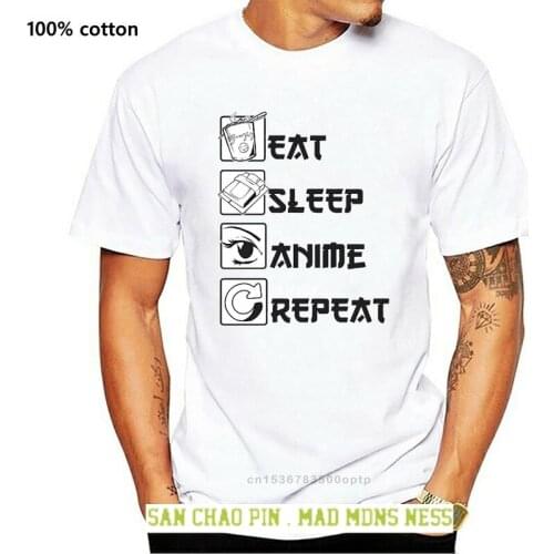 Eat Sleep Anime - WomenS Funny Premium T-Shirt Breathable Tops Tee Shirt