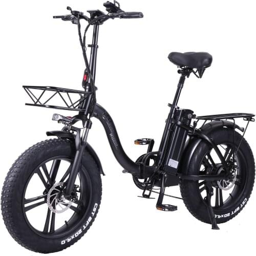 EU Stock) One-wheel 750W 48V Electric Bicycle Adult Snow Mountain 20 inch Folding Fat Tire Electric Bike ebike