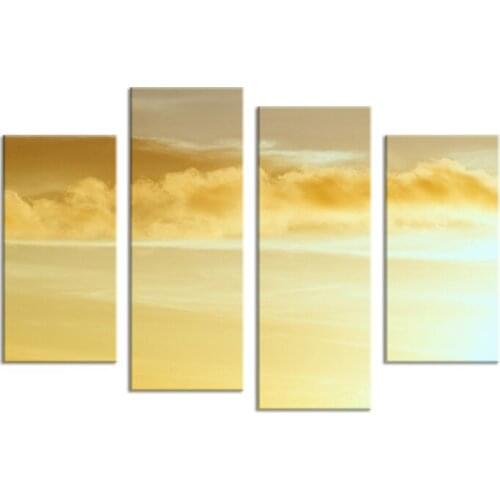 Hot Sells 4 Panels nature scenes Clouds Painting Canvas Wall Art Picture Home Decoration Living Room Print On Canvas modern art