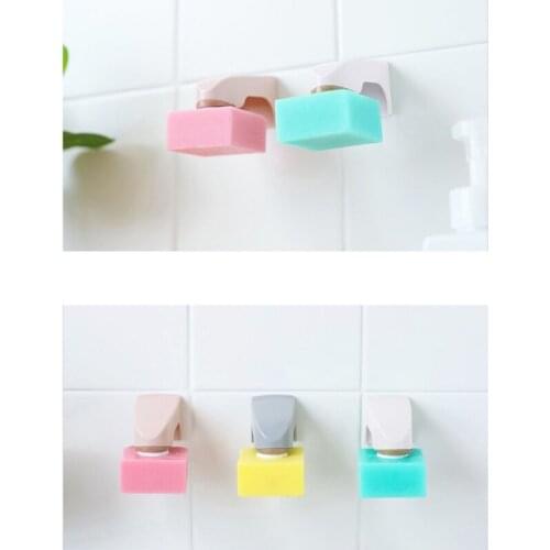 Creative Magnetic Soap Holders Bathroom Wall Hanging Soap Box Suction Cup Rack Multi-color Magnetic Soap Holder G32A