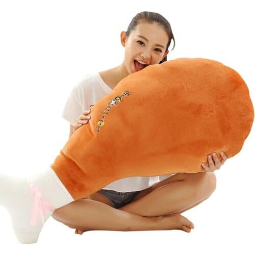 Chicken legs Unique Artificial Food Plush Doll Pillow Funny Novelty Plush Toy Creative Artificial Food Pillow