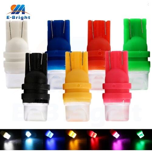 50pcs New 7Colors 5630 2 SMD 60LM T10 Led Bulbs Auto Lighting Indicator Light Car Reading Tail Instrument Driving Lights 12V Mix