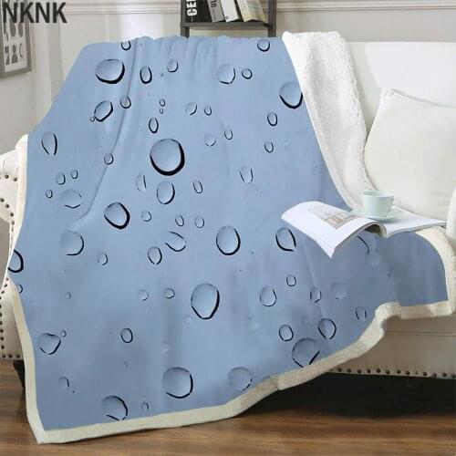 NKNK Raindrop Blanket Retro Blankets For Beds Novel Bedding Throw Harajuku Plush Throw Blanket Sherpa Blanket Animal Vintage